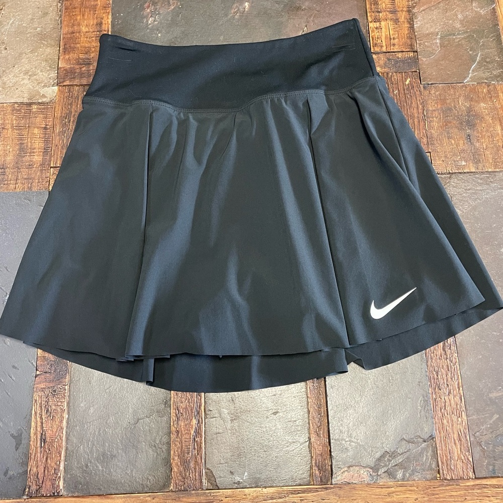 Nike Black Dri-FIT Athletic golf Skort with White Swoosh